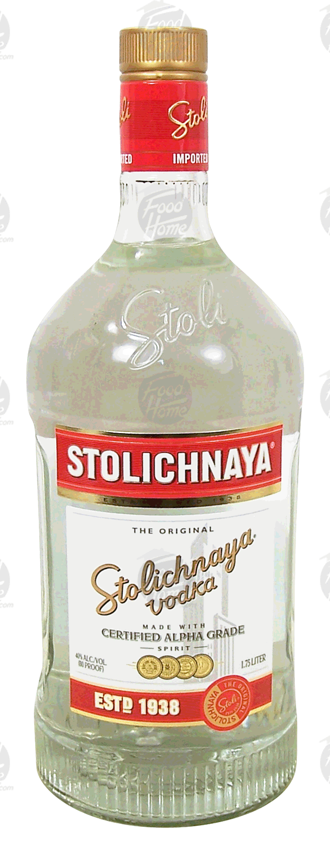 Stolichnaya The Original vodka, 40% alc. by vol. Full-Size Picture